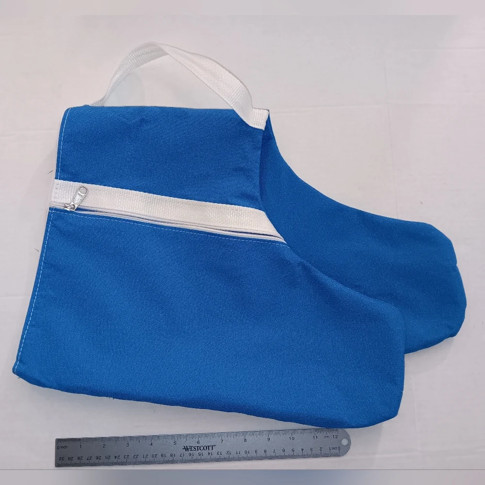 Skate Carrier Storage Bag Roller Ice Figure Hockey Inline Blue Zippered Bag